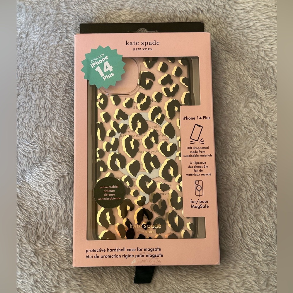 🌟Brand New Kate Spade iPhone 14 Cheetah Phone Case 🌟